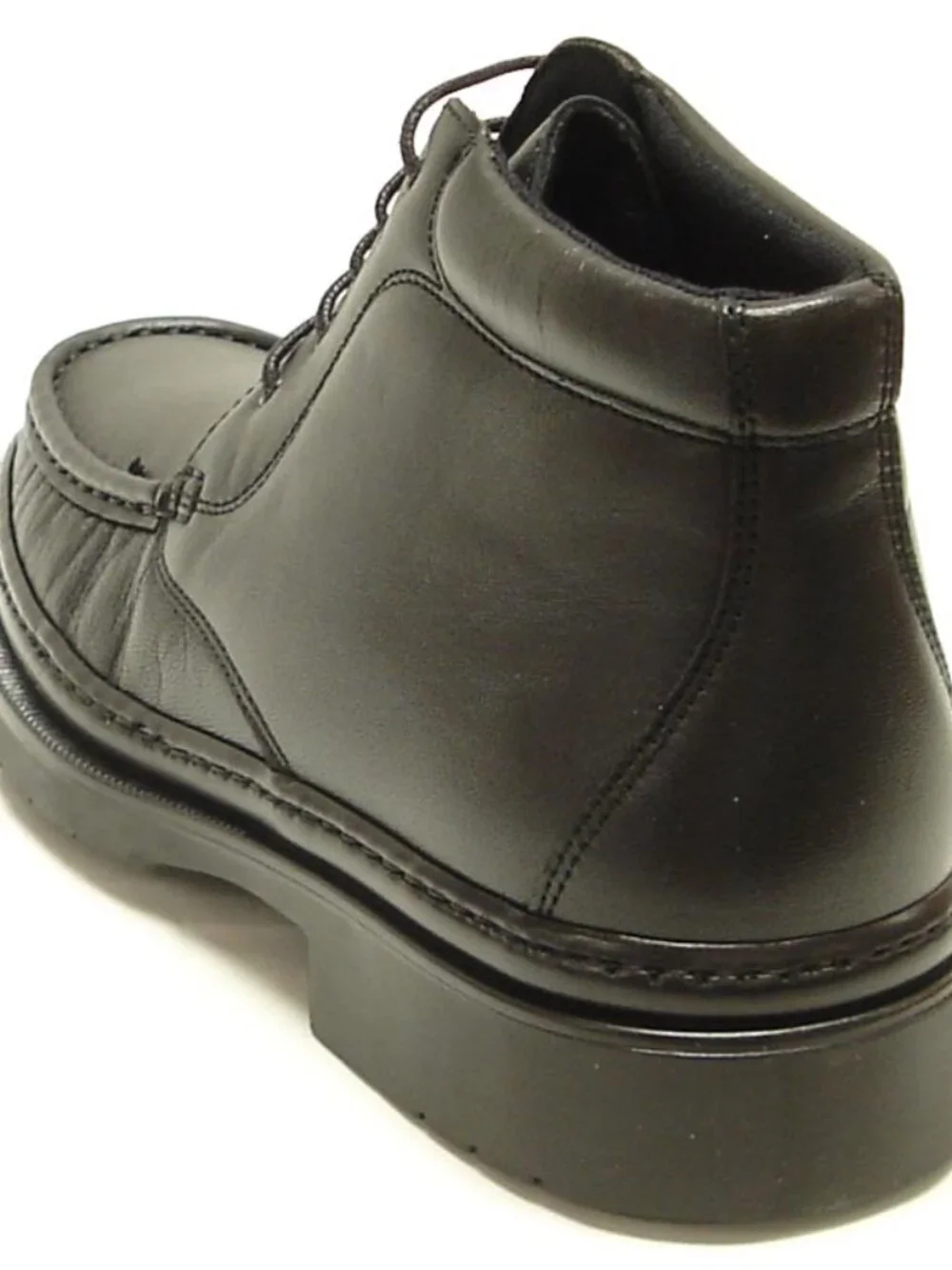5246 Belka Black Leather Boot Lace up Pinosos Made in Spain